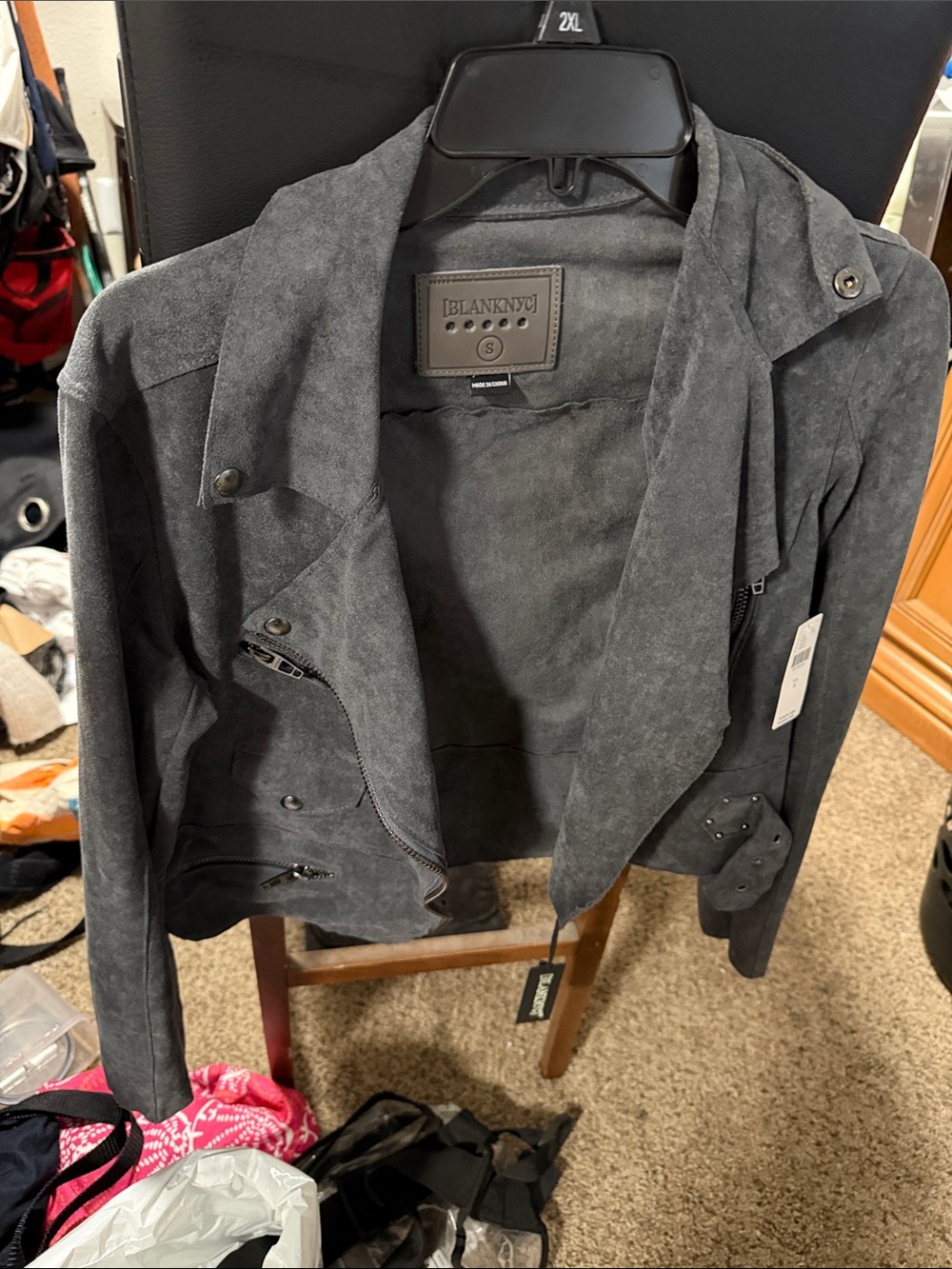 Blanknyc Faux Suede Moto Jacket